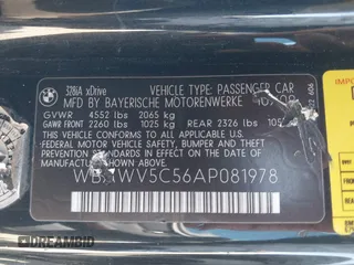 2010 BMW 3 Series z VIN WBAWV5C56AP081978, wystawiony jako IAAI lot #42170650 z przebiegiem 143 061 mil mil oraz . Historia ofert i sprzedaży dostępna na DreamBid. Obrazek 9.