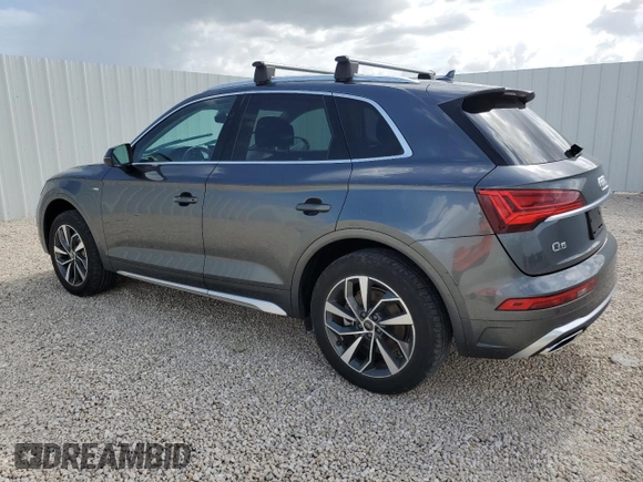 2023 Audi Q5 S line Premium Plus with VIN WA1EAAFY9P2055044, listed as a Copart auction lot 63425165 with 58,805 mi miles and Clean title. Bid and sale history available at DreamBid. Image 2.
