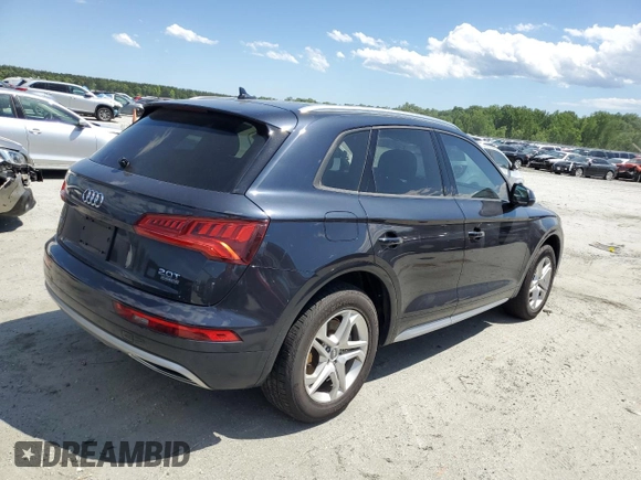 2018 Audi Q5 Premium with VIN WA1ANAFY3J2044356, listed as a Copart auction lot 57860505 with 100,341 mi miles and Salvage title. Bid and sale history available at DreamBid. Image 3.