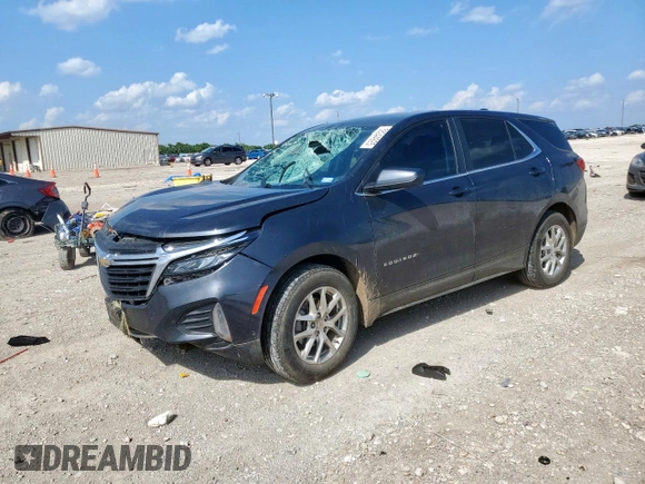2023 Chevrolet Equinox LT with VIN 3GNAXKEG2PS175376, listed as a Copart auction lot 58244925 with 41,710 mi miles and Salvage title. Bid and sale history available at DreamBid. Image 1.
