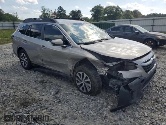 2020 Subaru Outback Premium with VIN 4S4BTACC4L3239545, listed as a Copart auction lot 56950495 with Not provided miles and Salvage title. Bid and sale history available at DreamBid. Image 4.