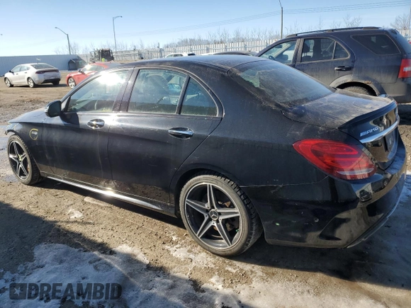 2017 Mercedes-Benz C 43 AMG with VIN 55SWF6EB6HU188251, listed as a Copart auction lot 47346215 with 102,565 mi miles and Salvage Title. Bid and sale history available at DreamBid. Image 2.