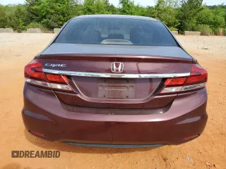 2014 Honda Civic LX with VIN 2HGFB2F57EH519196, listed as a Copart auction lot 53933895 with 297,351 mi miles and Salvage Title. Bid and sale history available at DreamBid. Image 6.