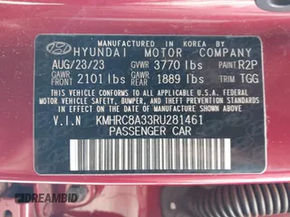 2024 Hyundai Venue SEL с VIN KMHRC8A33RU281461, выставлен на аукционе IAAI как лот 41736471 с пробегом 23 280 миль миль и . История ставок и продаж доступна на DreamBid. Изображение 9.