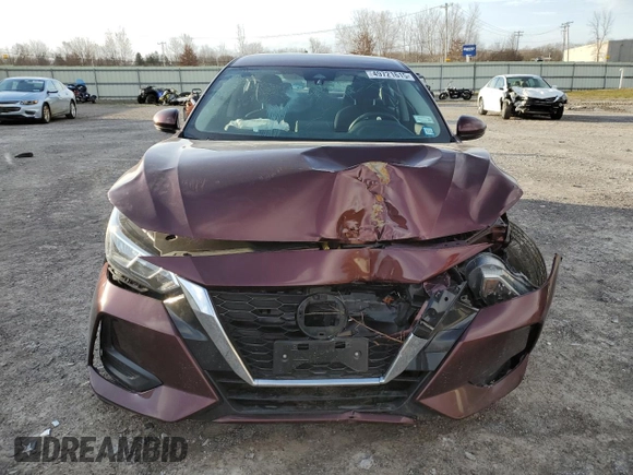 2020 Nissan Sentra SV with VIN 3N1AB8CV8LY313301, listed as a Copart auction lot 49721615 with 52,904 mi miles and Salvage Title. Bid and sale history available at carsss.com. Image 5.