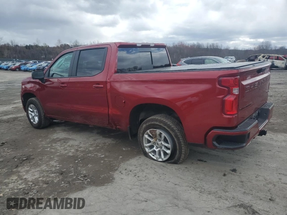 2024 Chevrolet Silverado 1500 RST with VIN 1GCUDEE82RZ258398, listed as a Copart auction lot 52103005 with 12,953 mi miles and Salvage Title. Bid and sale history available at carsss.com. Image 2.