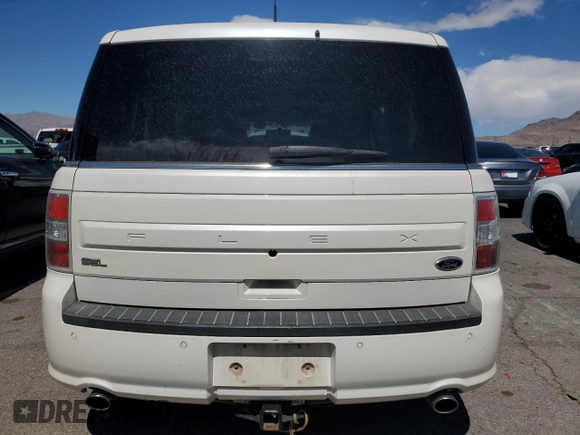 2015 Ford Flex SEL with VIN 2FMGK5C84FBA11206, listed as a Copart auction lot 51300035 with 155,493 mi miles and Salvage Title. Bid and sale history available at carsss.com. Image 6.