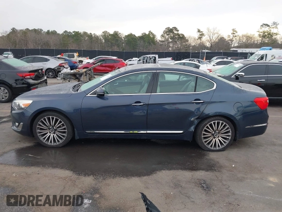2014 Kia Cadenza Premium with VIN KNALN4D70E5122510, listed as a IAAI auction lot 41397287 with 91,130 mi miles. Bid and sale history available at carsss.com. Image 14.