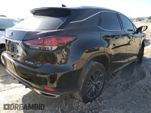 2021 Lexus RX with VIN 2T2YZMDA1MC293336, listed as a Copart auction lot 36037413 with 20,385 mi miles. Bid and sale history available at carsss.com. Image 3.