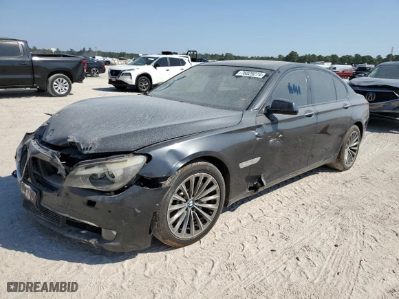 2009 BMW 7 Series 750i with VIN WBAKA83559CY33877, listed as a Copart auction lot 76029274 with 66,622 mi miles and Salvage Title. Bid and sale history available at carsss.com. Image 1.