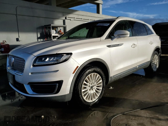 2019 Lincoln Nautilus Standard with VIN 2LMPJ6J98KBL10930, listed as a Copart auction lot 80288914 with 24,545 mi miles and Non repairable. Bid and sale history available at DreamBid. Image 1.