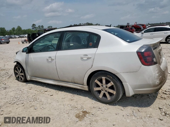 2012 Nissan Sentra SR with VIN 3N1AB6AP2CL775746, listed as a Copart auction lot 57650895 with 107,915 mi miles and Salvage title. Bid and sale history available at DreamBid. Image 2.