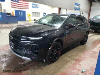 2022 Chevrolet Blazer LT with VIN 3GNKBHR42NS202787, listed as a Copart auction lot 46124515 with 64,798 mi miles and Salvage Title. Bid and sale history available at carsss.com. Image 1.