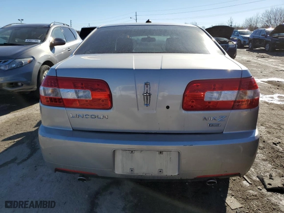2007 Lincoln MKZ with VIN 3LNHM28T47R610104, listed as a Copart auction lot 43023585 with 0 mi miles and Clean Title. Bid and sale history available at carsss.com. Image 6.