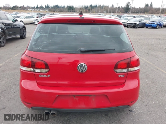 2012 Volkswagen Golf TDI with VIN WVWNM7AJ7CW023514, listed as a IAAI auction lot 41139884 with 110,724 mi miles and . Bid and sale history available at DreamBid. Image 16.