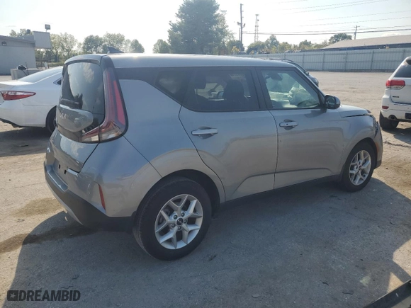 2023 Kia Soul S with VIN KNDJ23AU4P7893065, listed as a Copart auction lot 71809574 with 5,129 mi miles and Salvage Title. Bid and sale history available at carsss.com. Image 3.