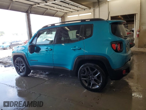 2021 Jeep Renegade Latitude z VIN ZACNJCBB7MPM57579, wystawiony jako Copart lot #59979555 z przebiegiem 49 272 mil mil oraz Szkoda całkowita • Salvage title. Historia ofert i sprzedaży dostępna na DreamBid. Obrazek 2.