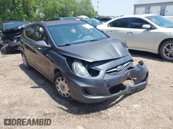 2012 Hyundai Accent GS z VIN KMHCT5AE7CU020928, wystawiony jako IAAI lot #42434854 z przebiegiem 184 491 mil mil oraz . Historia ofert i sprzedaży dostępna na DreamBid. Obrazek 1.