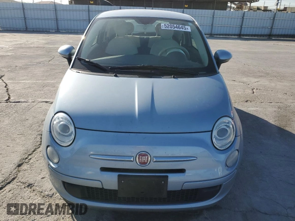 2013 FIAT 500 Pop with VIN 3C3CFFAR4DT560161, listed as a Copart auction lot 52054645 with 66,870 mi miles and Clean title. Bid and sale history available at DreamBid. Image 5.