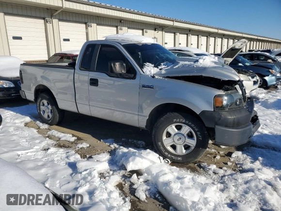 2007 Ford F-150 XL with VIN 1FTRF12247KD34976, listed as a Copart auction lot 41481905 with 115,139 mi miles and Salvage Title. Bid and sale history available at carsss.com. Image 4.