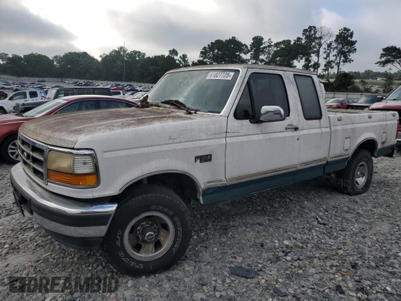 1996 Ford F-150 z VIN 1FTEX14H3TKA50259, wystawiony jako Copart lot #61027725 z przebiegiem Nie podano mil oraz Czysty tytuł • Clean title. Historia ofert i sprzedaży dostępna na DreamBid. Obrazek 1.