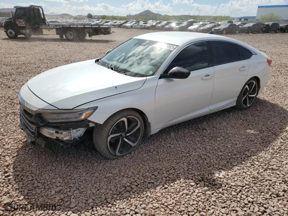 2022 Honda Accord Sedan Sport SE with VIN 1HGCV1F4XNA081493, listed as a Copart auction lot 53209525 with 34,316 mi miles and Salvage Title. Bid and sale history available at carsss.com. Image 1.