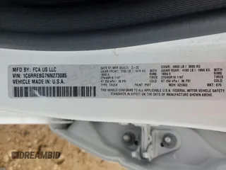 2022 Ram 1500 Big Horn z VIN 1C6RREBG7NN273085, wystawiony jako Copart lot #45925725 z przebiegiem 55 135 mil mil oraz Czysty tytuł • Clean title. Historia ofert i sprzedaży dostępna na DreamBid. Obrazek 12.