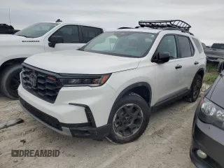 2024 Honda Pilot TrailSport with VIN 5FNYG1H66RB008521, listed as a Copart auction lot 74560104 with 0 mi miles and Salvage Title. Bid and sale history available at carsss.com. Image 1.