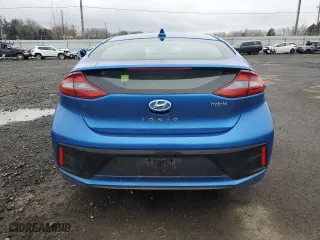 2017 Hyundai Ioniq Hybrid SEL with VIN KMHC75LC7HU026302, listed as a Copart auction lot 45429395 with 101,728 mi miles and Salvage Title. Bid and sale history available at carsss.com. Image 6.