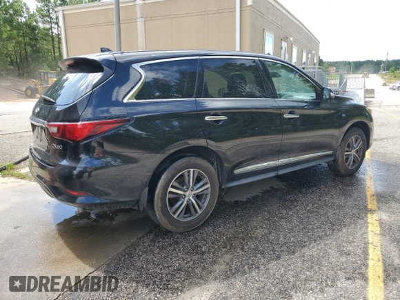 2019 Infiniti QX60 Luxe with VIN 5N1DL0MN7KC555877, listed as a Copart auction lot 63551605 with 160,184 mi miles and Clean title. Bid and sale history available at DreamBid. Image 3.