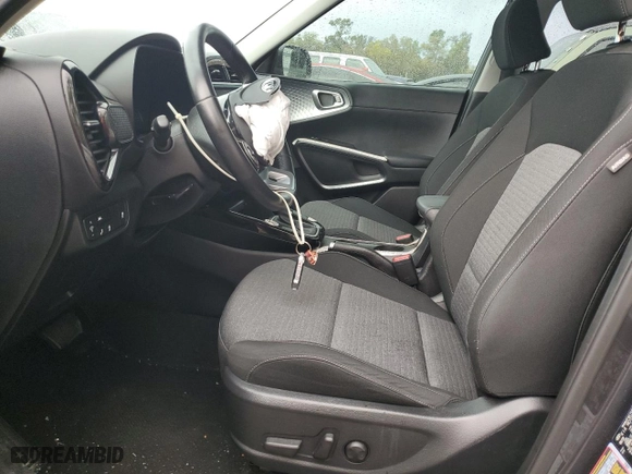 2021 Kia Soul EX with VIN KNDJ33AU9M7742148, listed as a Copart auction lot 48252695 with 34,885 mi miles and Salvage Title. Bid and sale history available at carsss.com. Image 7.