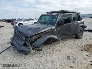 2020 Jeep Wrangler Unlimited Sport Altitude with VIN 1C4HJXDG6LW234273, listed as a Copart auction lot 48584185 with 74,936 mi miles and Salvage Title. Bid and sale history available at carsss.com. Image 1.