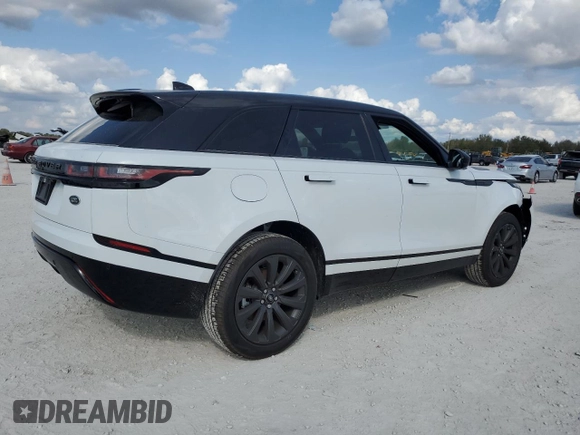 2023 Land Rover Range Rover Velar R-Dynamic S with VIN SALYT2EX1PA350231, listed as a Copart auction lot 43624085 with 3,292 mi miles and Salvage Title. Bid and sale history available at carsss.com. Image 3.