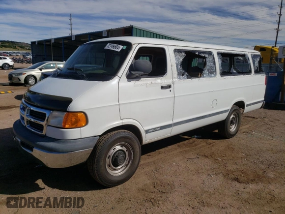 1999 Dodge Passenger z VIN 2B5WB35Z6XK564458, wystawiony jako Copart lot #72149504 z przebiegiem 91 555 mil mil oraz Szkoda całkowita • Salvage title. Historia ofert i sprzedaży dostępna na DreamBid. Obrazek 1.