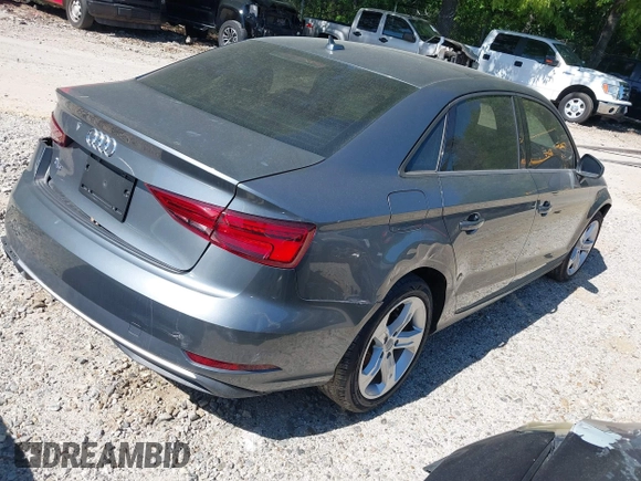 2018 Audi A3 Sedan Premium with VIN WAUAUGFF3J1044466, listed as a IAAI auction lot 41444684 with 47,327 mi miles. Bid and sale history available at carsss.com. Image 4.