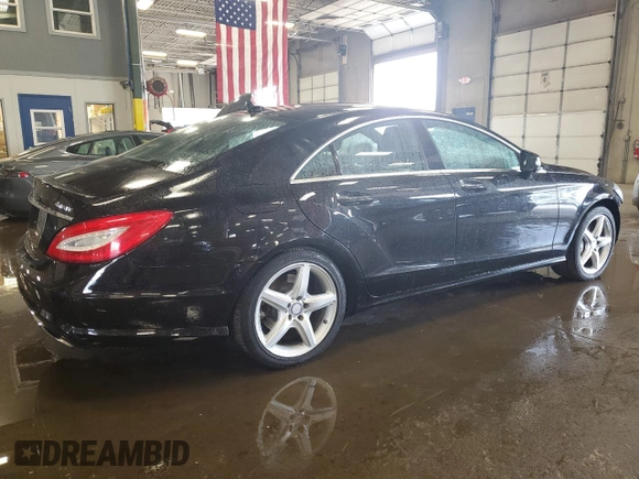 2014 Mercedes-Benz CLS 550 with VIN WDDLJ9BB8EA100254, listed as a Copart auction lot 57229935 with 132,574 mi miles and Salvage title. Bid and sale history available at DreamBid. Image 3.