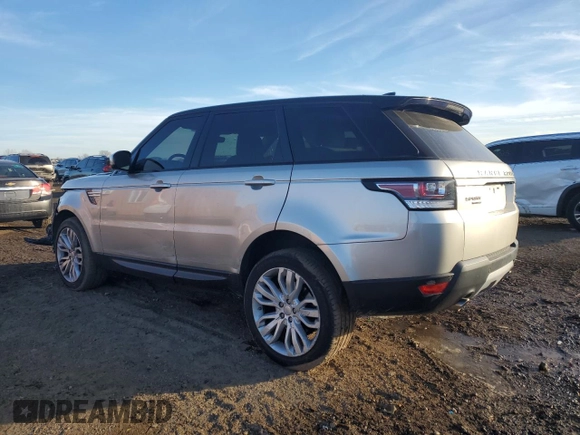 2017 Land Rover Range Rover Sport HSE with VIN SALWR2FV3HA164016, listed as a Copart auction lot 44345425 with 64,723 mi miles and Salvage Title. Bid and sale history available at carsss.com. Image 2.