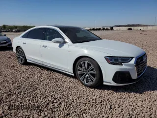 2023 Audi A8 with VIN WAULDAF86PN000910, listed as a Copart auction lot 72536244 with 21,908 mi miles and Salvage Title. Bid and sale history available at carsss.com. Image 4.