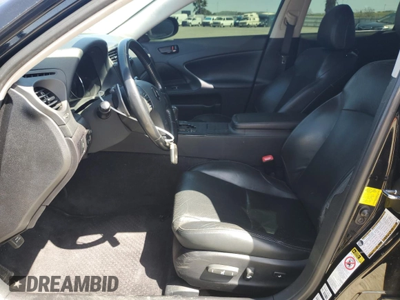 2012 Lexus IS 250 with VIN JTHBF5C29C5161485, listed as a Copart auction lot 51951355 with Not Provided miles and Salvage Title. Bid and sale history available at DreamBid. Image 7.