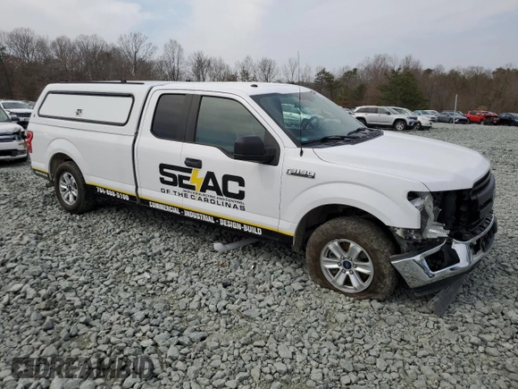 2018 Ford F-150 XL with VIN 1FTEX1CP5JKF36674, listed as a Copart auction lot 48955705 with 95,362 mi miles and Salvage Title. Bid and sale history available at carsss.com. Image 4.