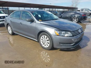 2013 Volkswagen Passat S with VIN 1VWAP7A34DC118281, listed as a IAAI auction lot 41464799 with 140,876 mi miles and . Bid and sale history available at DreamBid. Image 1.