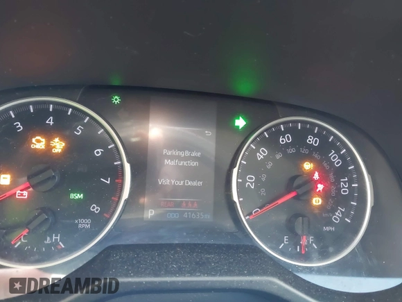 2019 Toyota RAV4 LE with VIN 2T3G1RFV1KC054006, listed as a IAAI auction lot 41781405 with 41,635 mi miles and . Bid and sale history available at DreamBid. Image 7.