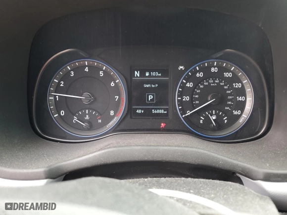 2019 Hyundai Kona SEL with VIN KM8K6CAA9KU334759, listed as a Copart auction lot 51129205 with 56,888 mi miles and Salvage Title. Bid and sale history available at carsss.com. Image 9.