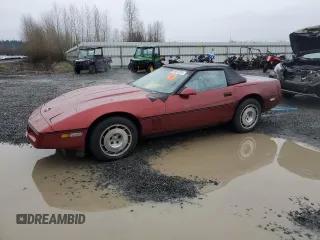 1986 Chevrolet Corvette with VIN 1G1YY6784G5900934, listed as a Copart auction lot 84873224 with 103,341 mi miles and Salvage Title. Bid and sale history available at carsss.com. Image 1.