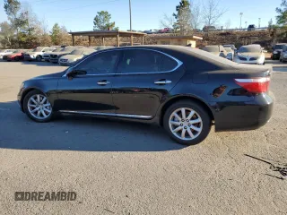 2009 Lexus LS 460 with VIN JTHCL46F095004555, listed as a Copart auction lot 46219955 with 180,794 mi miles and Salvage title. Bid and sale history available at DreamBid. Image 2.