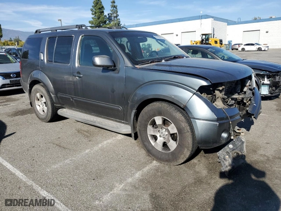 2005 Nissan Pathfinder XE with VIN 5N1AR18U95C768021, listed as a Copart auction lot 50765045 with 258,587 mi miles and Salvage Title. Bid and sale history available at carsss.com. Image 4.