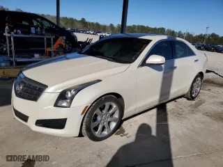 2014 Cadillac ATS Standard RWD with VIN 1G6AA5RX9E0153727, listed as a Copart auction lot 47992865 with 109,686 mi miles and Salvage Title. Bid and sale history available at carsss.com. Image 1.