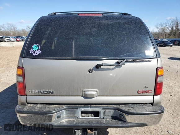 2002 GMC Yukon SLT with VIN 1GKEK13Z52J275719, listed as a Copart auction lot 50007305 with 156,669 mi miles and Salvage Title. Bid and sale history available at carsss.com. Image 6.