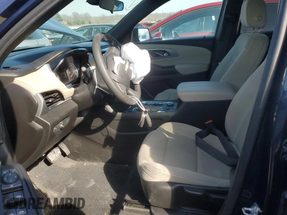 2022 Chevrolet Traverse LS with VIN 1GNEVFKW5NJ104147, listed as a Copart auction lot 88912525 with 57,052 mi miles and Salvage Title. Bid and sale history available at carsss.com. Image 7.
