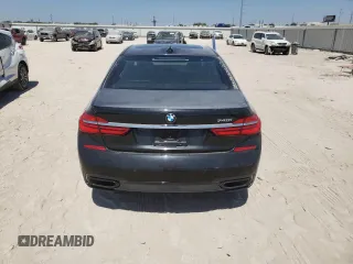 2017 BMW 7 Series 740i with VIN WBA7E2C53HG739785, listed as a Copart auction lot 62571063 with 0 mi miles. Bid and sale history available at carsss.com. Image 6.